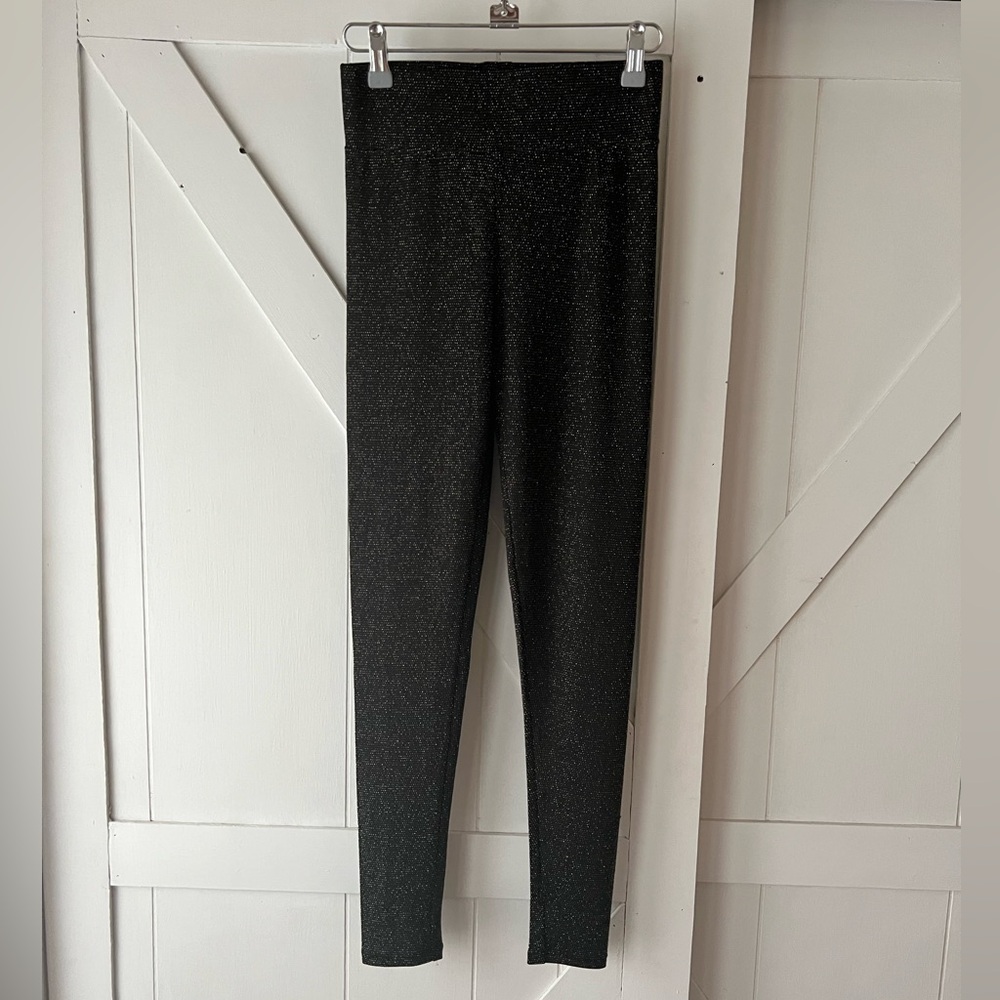 Forever 21 NWT Black with Gold Sparkle Leggings
